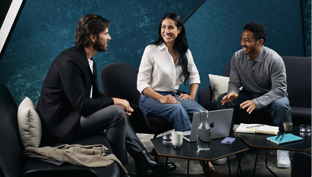 people seated together talking